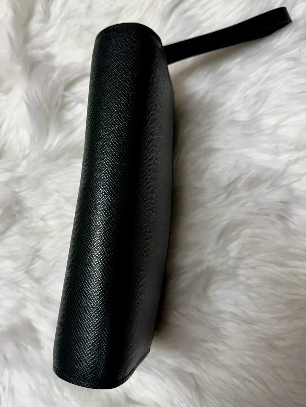 Louis Vuitton Clutch Wrist Strap Dark Green Epi Orsay + Dust Bag Unisex 9x6x2”